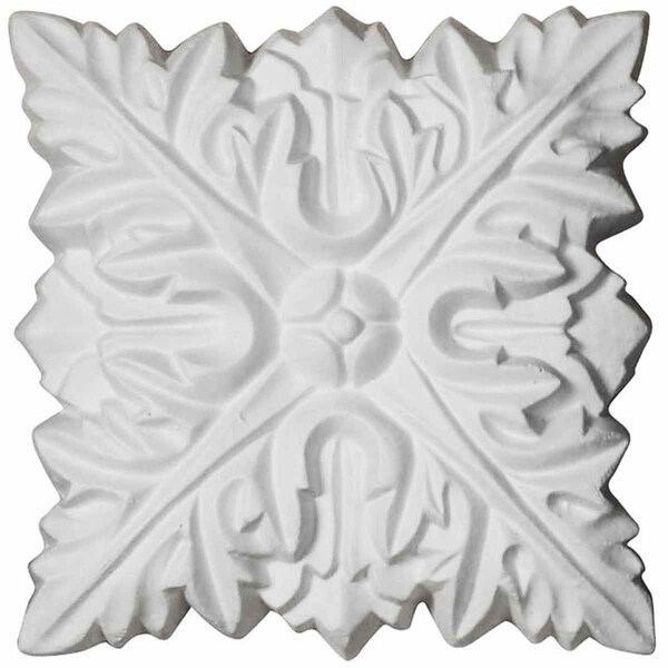 Ekena Millwork 3 5/8"W x 3 5/8"H x 3/4"P Attica Rosette ROS04X04AT - main